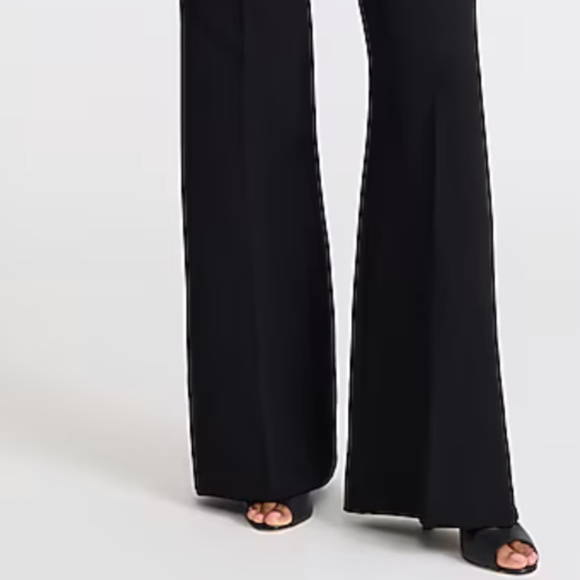 Express Editor High Waisted Trouser Flare Pant- Black- Sz 8 - Picture 2 of 4